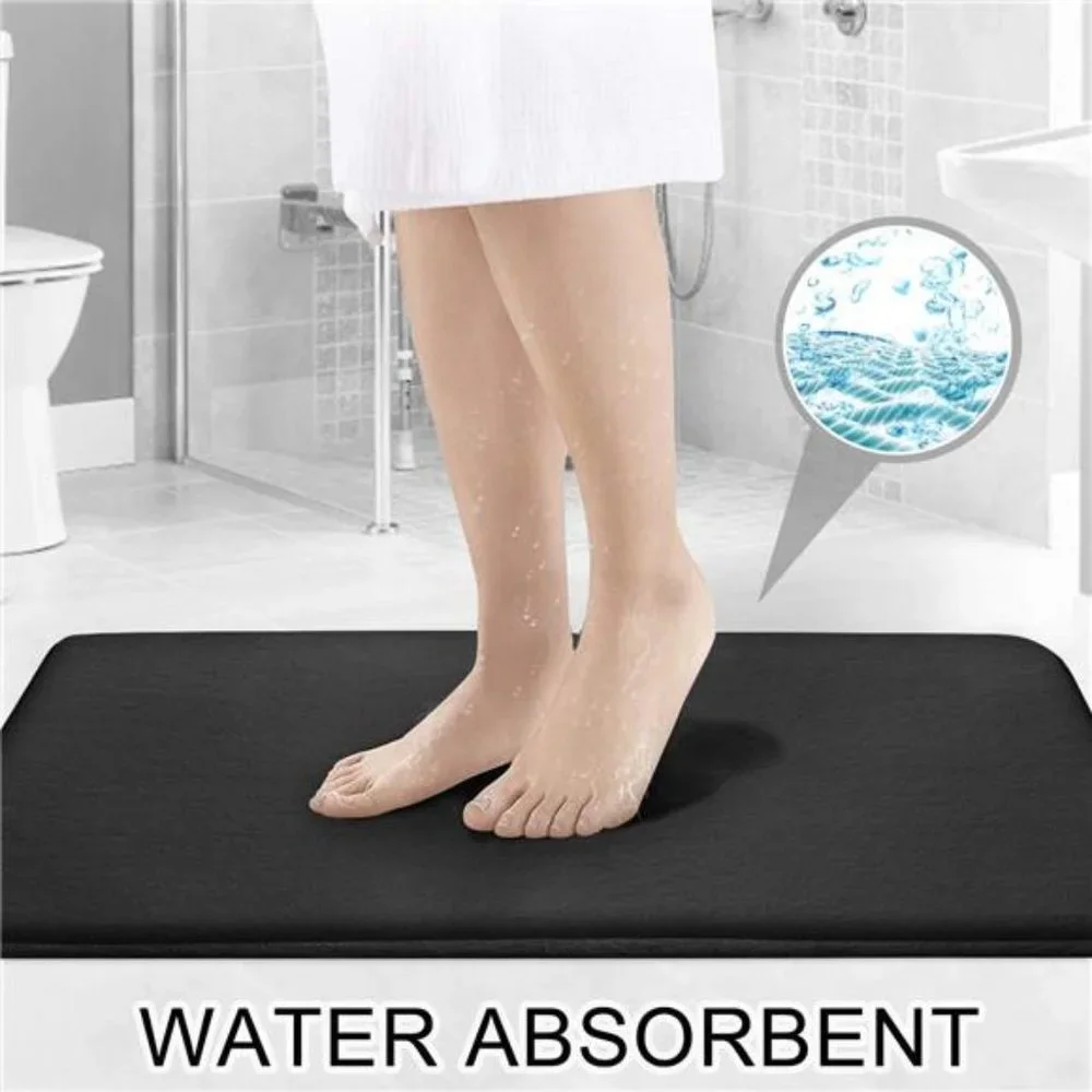 Memory Foam Bath Mat Set, 3 Piece Bathroom Rugs Non Slip and Absorbent Mats